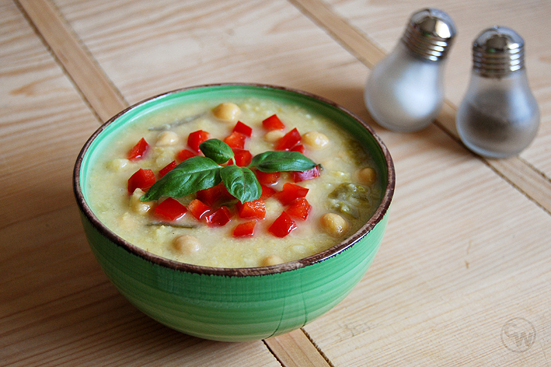 Kichererbsen-Porree-Suppe